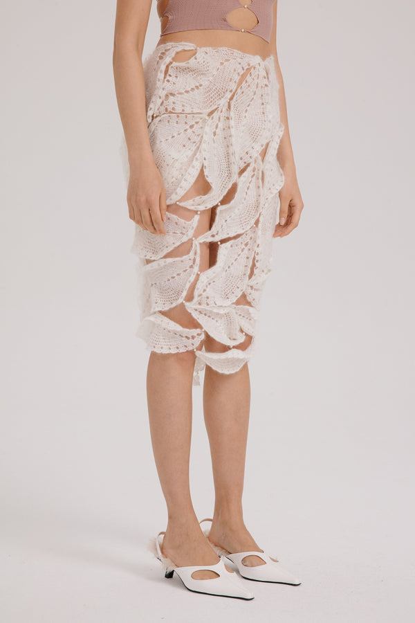 RUI Crochet Skirt RUIFW21CR01 White Vapor